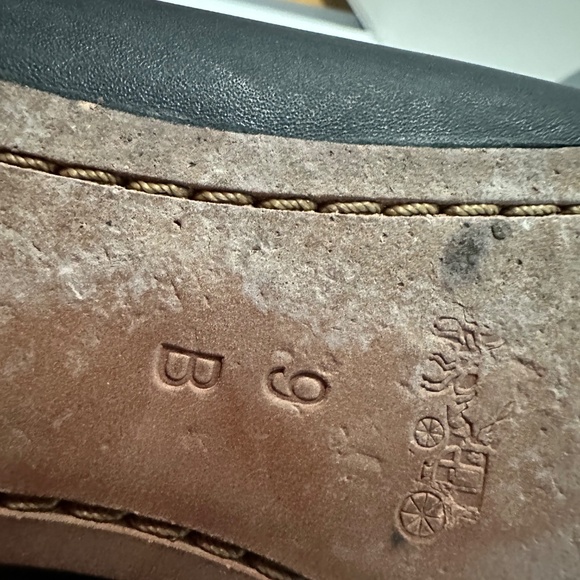 Coach Black Leather Flats – Size 9, Jewel Detail - Picture 8 of 9